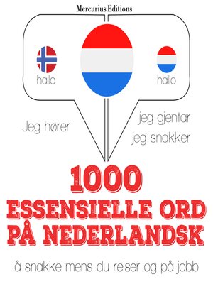 cover image of 1000 essensielle ord på nederlandsk